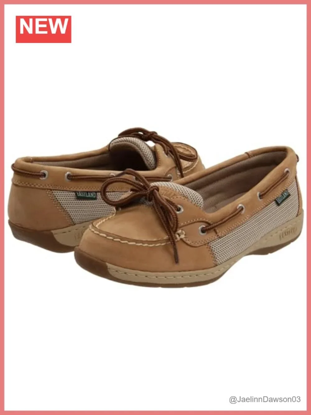 Women's Leather Boat Shoes Slip-On Loafers Cushioned Rubber Sole